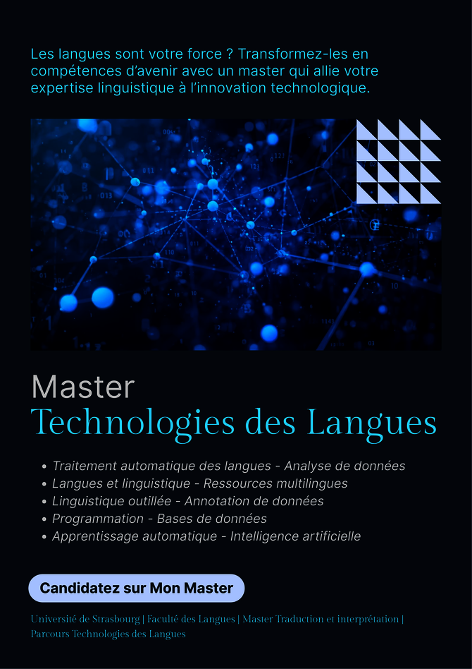Le Master TDLvous attend sur MonMaster